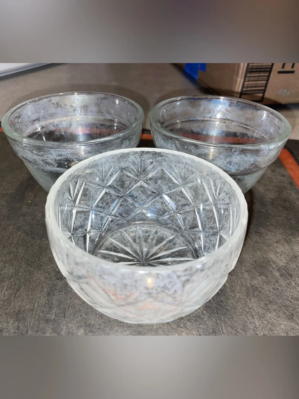 Clear Glass Mixing and Prep Bowls - Clear